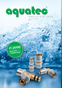 aquatec® Preisliste 2026